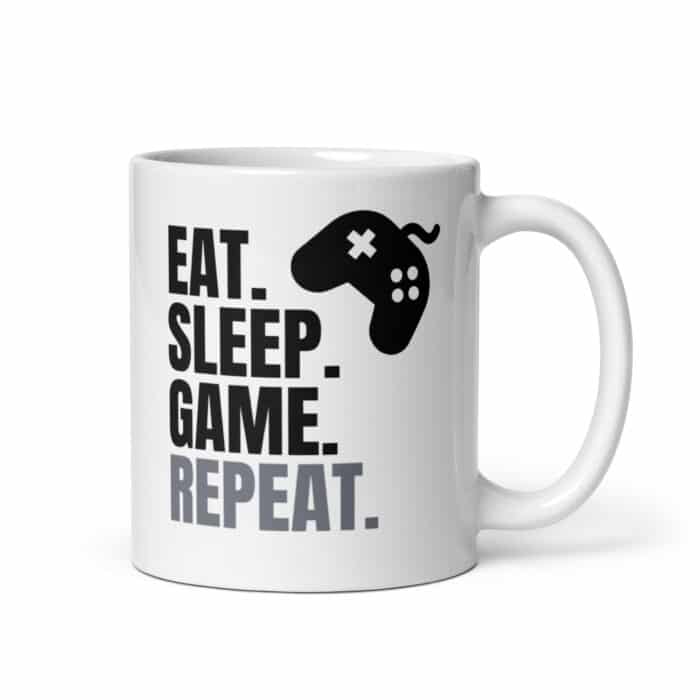 COOL gaming mug "EAT SLEEP GAME REPEAT"