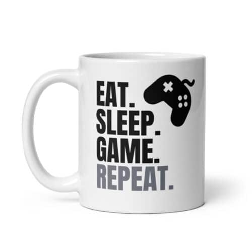 COOL gaming mug "EAT SLEEP GAME REPEAT"