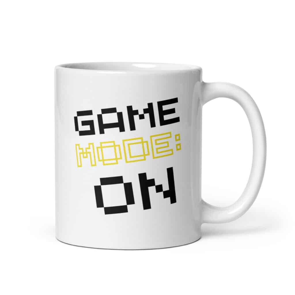 Retro cool gaming mug "GAME MODE ON"