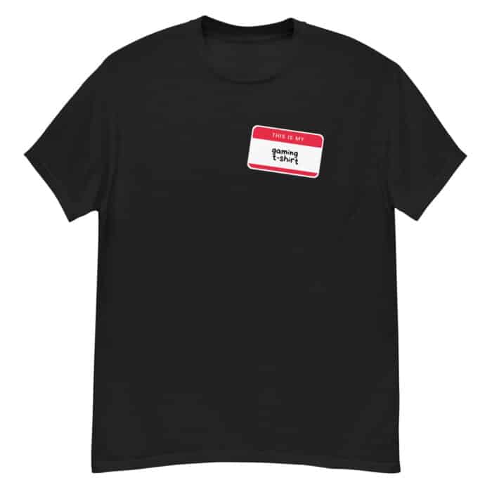 Funny Gaming T-Shirt In Black "This is my Gaming T-shirt"