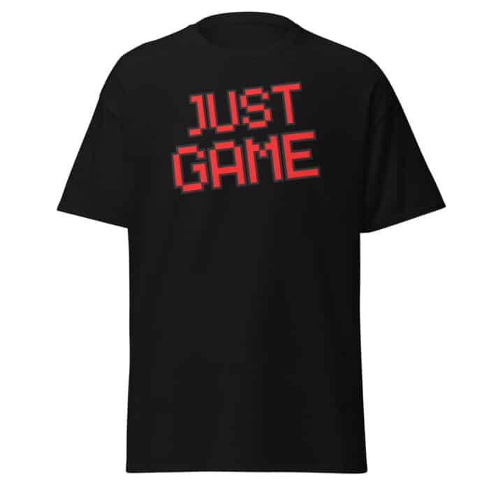 Cool Gaming T-shirt in Black "Just GAME"