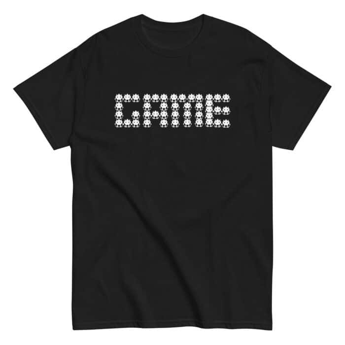 GAME Retro Gaming T-Shirt Gift in Black