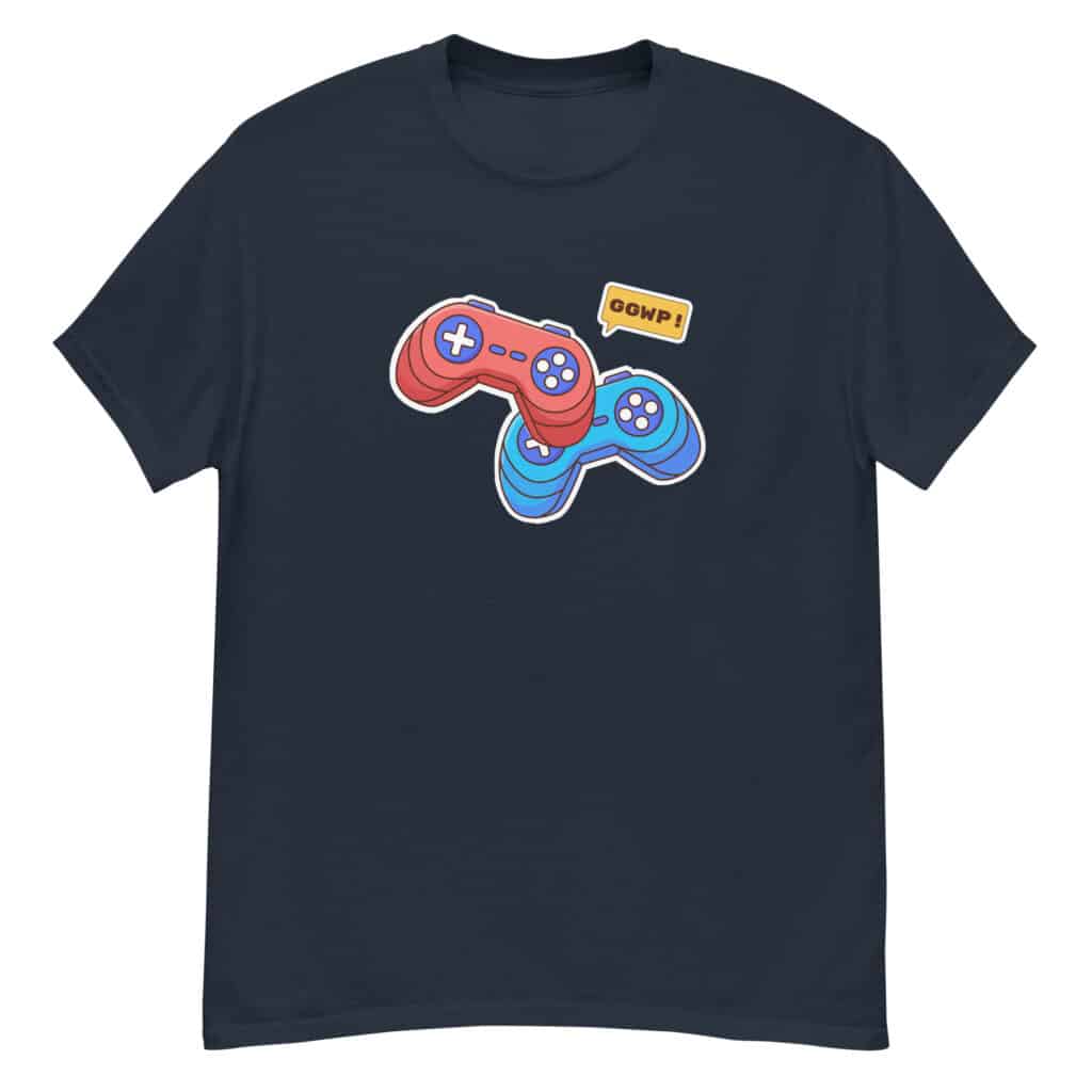 Cool Gaming T-Shirt in Navy "GG WP"