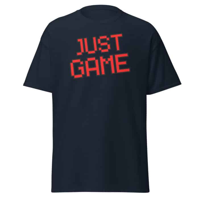 Cool Gaming T-shirt in Navy "Just GAME"