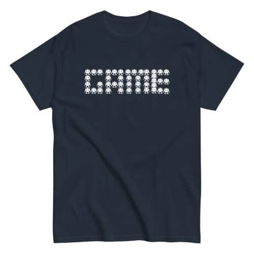 GAME Retro Gaming T-Shirt Gift in Navy