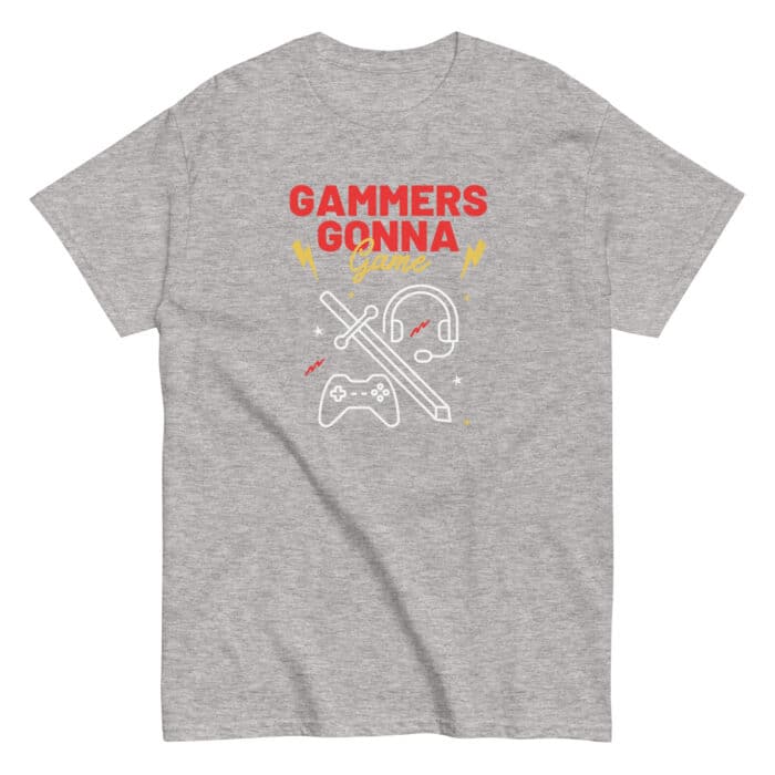 Cool Gaming T-Shirt in Grey "Gamers Gonna Game"