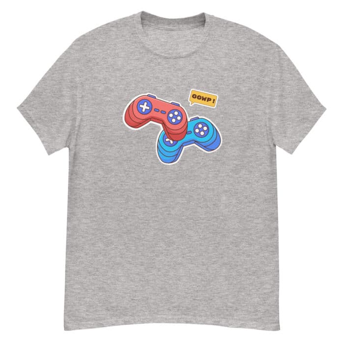 Cool Gaming T-Shirt in GREY"GG WP"