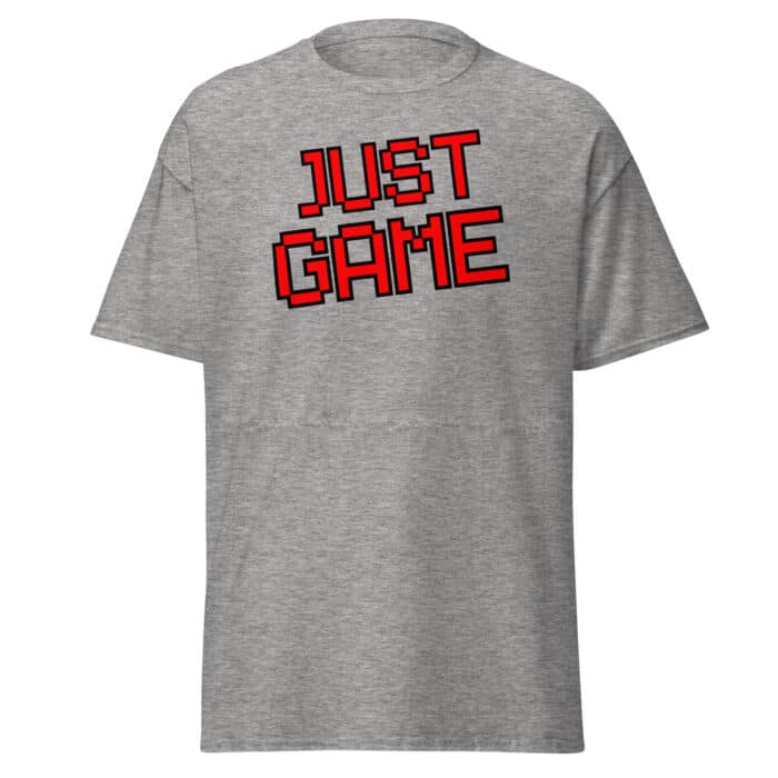 Cool Gaming T-shirt in Grey "Just GAME"