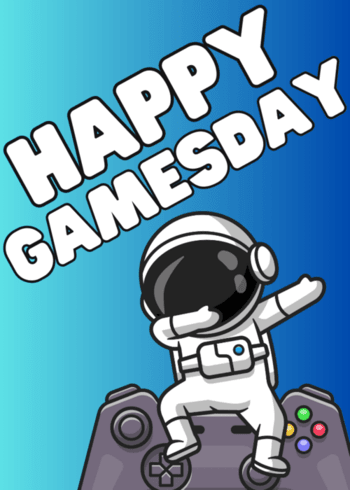 FUN awesome Gaming Birthday Card "Happy Gamesday"