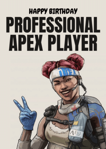 Apex Themed Gaming Birthday Card "Happy Birthday Professional Apex Player"